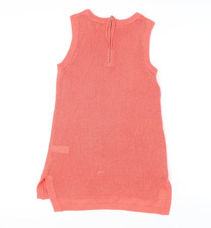 Womens UK Size 10 NEXT Pink Tunic Tank