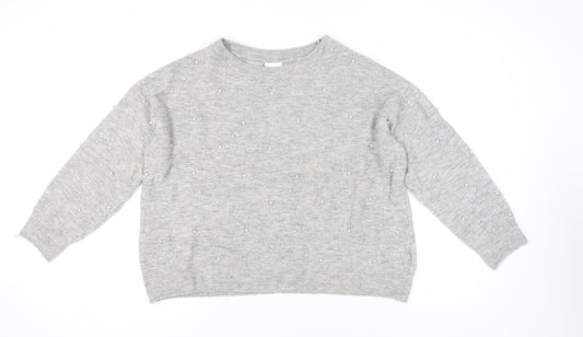 Womens UK Size XL H&M Grey Pullover Jumper