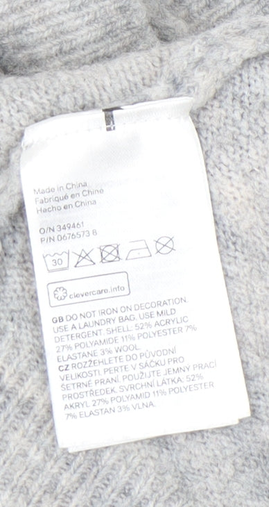 Womens UK Size XL H&M Grey Pullover Jumper