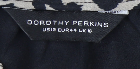 Womens UK Size 16 Dorothy Perkins Multicoloured Wrap Blouse