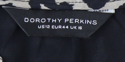 Womens UK Size 16 Dorothy Perkins Multicoloured Wrap Blouse