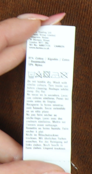 Burton Menswear Men’s Brown Cotton Crew Neck Jumper Size S