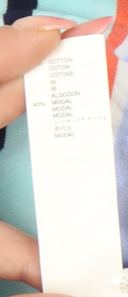 Gap Women’s Multicoloured Striped Maxi Dress Size M Strapless Jersey