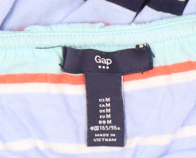 Gap Women’s Multicoloured Striped Maxi Dress Size M Strapless Jersey