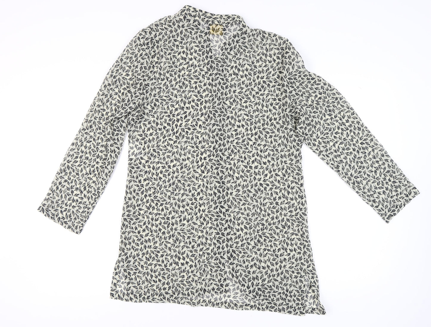 Gina Bacconi Women's Multicoloured Floral Cardigan UK 14 Chiffon