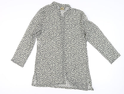 Gina Bacconi Women's Multicoloured Floral Cardigan UK 14 Chiffon