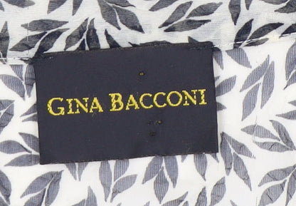 Gina Bacconi Women's Multicoloured Floral Cardigan UK 14 Chiffon
