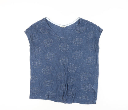 Womens UK Size 10 White Stuff Blue Basic T-Shirt