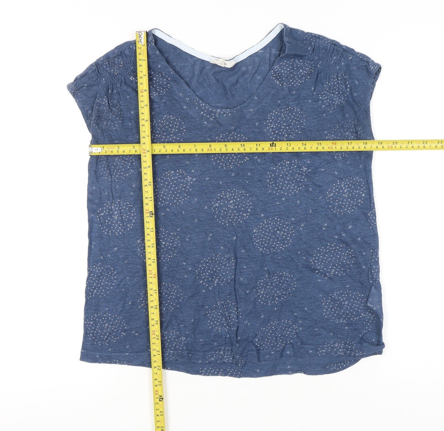Womens UK Size 10 White Stuff Blue Basic T-Shirt