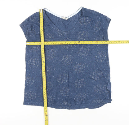 Womens UK Size 10 White Stuff Blue Basic T-Shirt