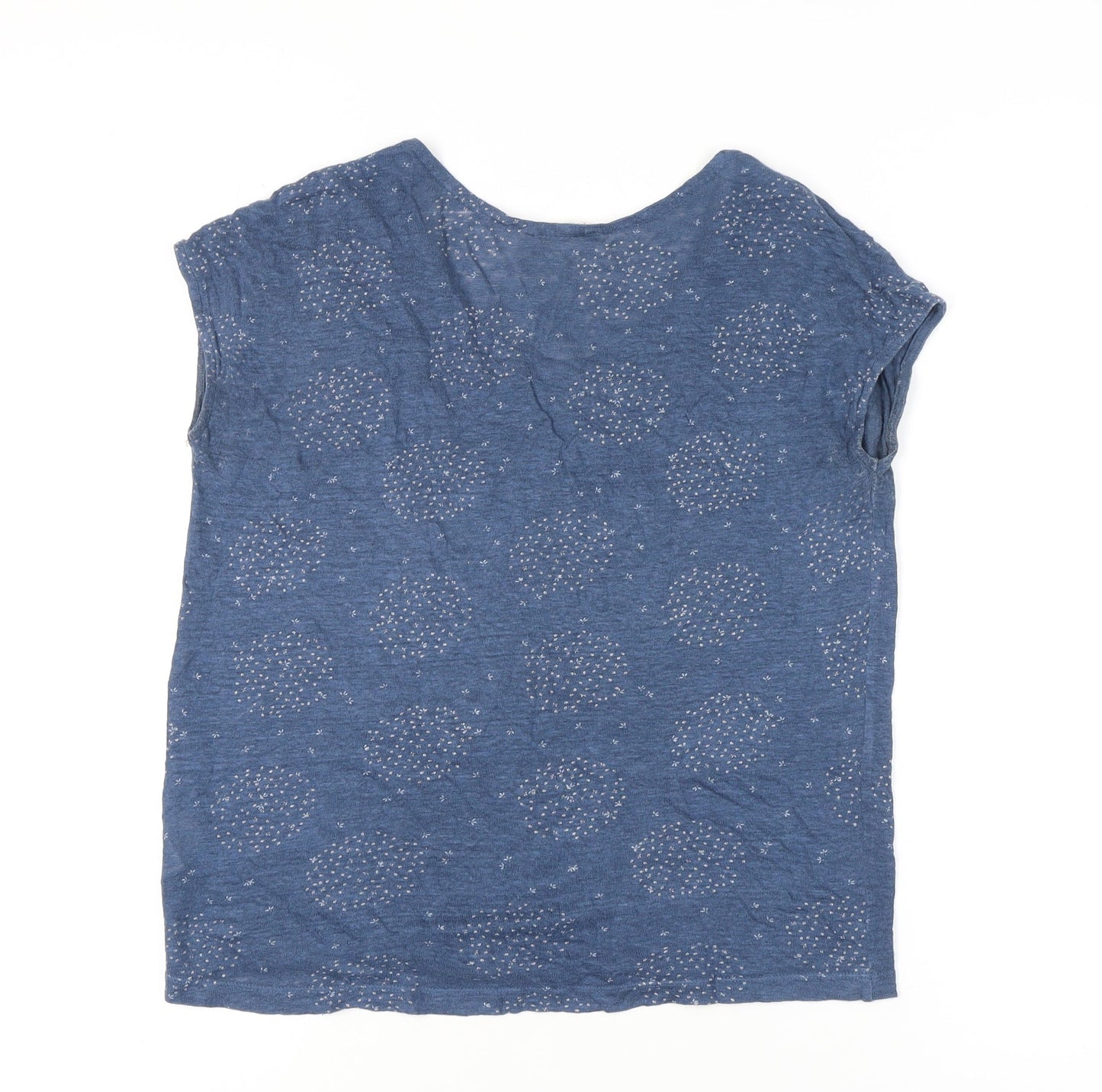 Womens UK Size 10 White Stuff Blue Basic T-Shirt