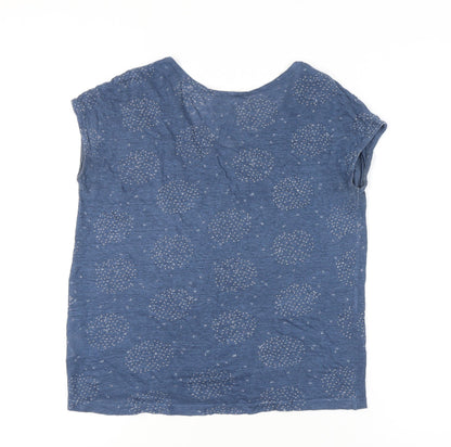 Womens UK Size 10 White Stuff Blue Basic T-Shirt