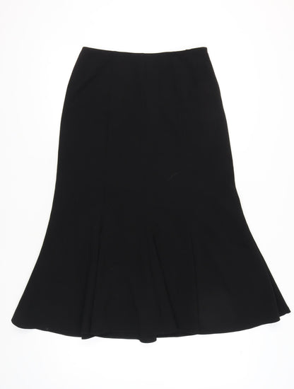 ALEX & Co. Women’s Black Midi Trumpet Skirt Size 12 High Rise