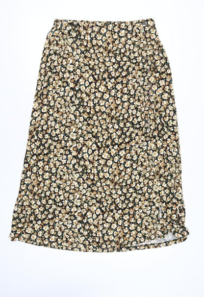Next Women's Multicoloured Floral Jersey Pencil Skirt Size 16