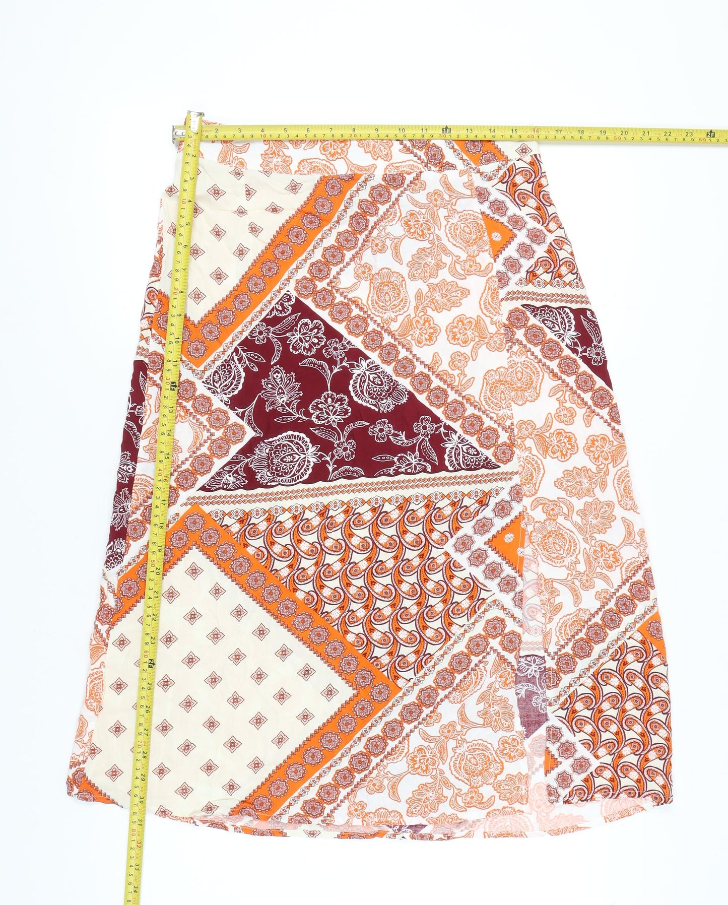 Peacocks Women’s Multicoloured Paisley A-Line Skirt Size 12