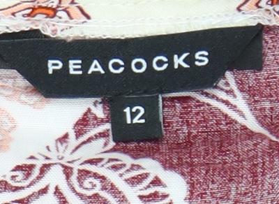 Peacocks Women’s Multicoloured Paisley A-Line Skirt Size 12