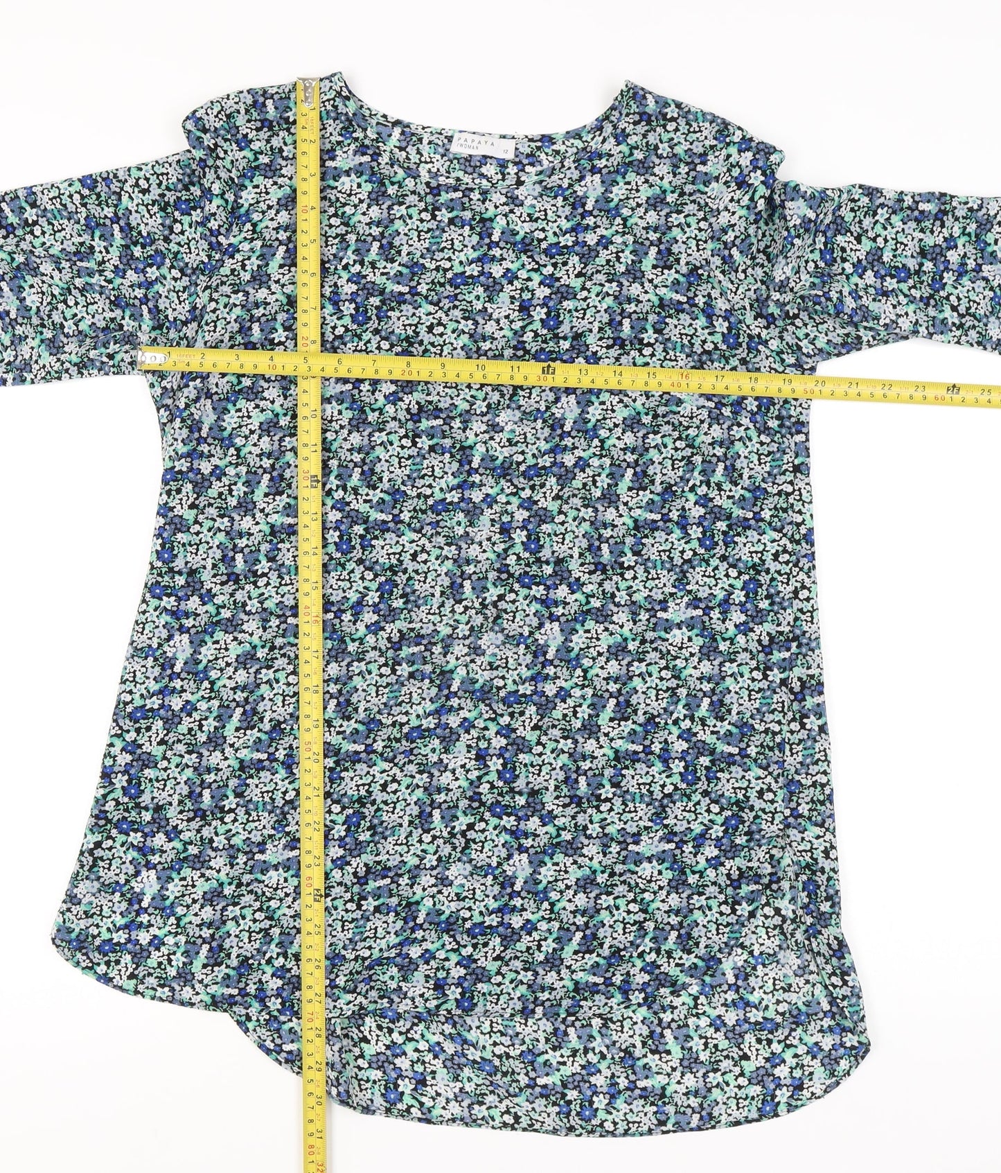 Papaya Women’s Multicoloured Floral Tunic Blouse Size 12