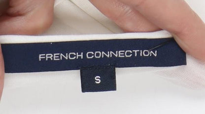 Womens UK Size S French Connection Ivory Basic T-Shirt