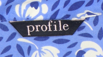 Womens UK Size 18 BHS Blue Basic Button-Up