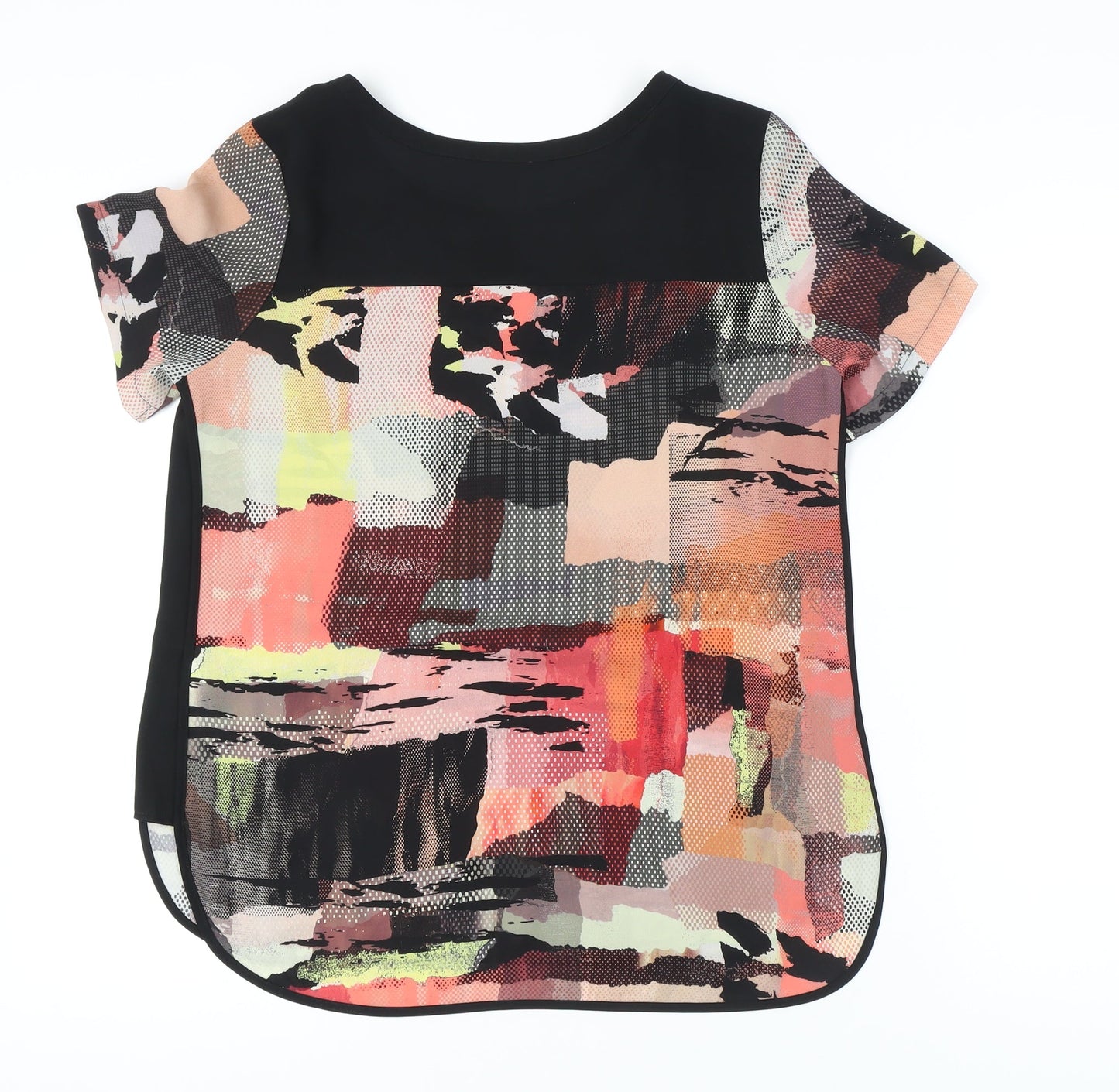 Womens UK Size 14 Marks and Spencer Multicoloured Basic T-Shirt