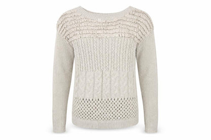 Womens UK Size 14 Warehouse Beige Pullover Jumper