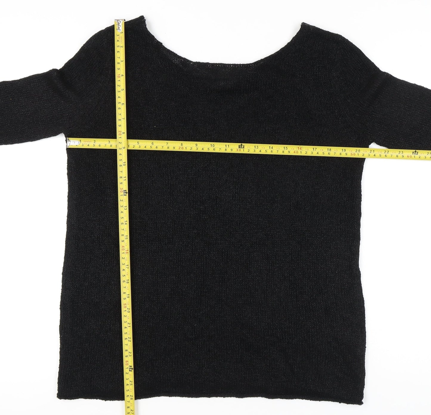 Womens UK Size 8 Zara Black Pullover Jumper