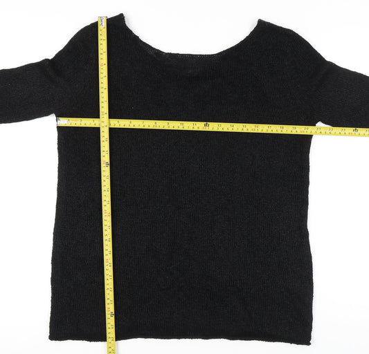 Womens UK Size 8 Zara Black Pullover Jumper