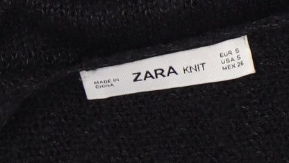 Womens UK Size 8 Zara Black Pullover Jumper