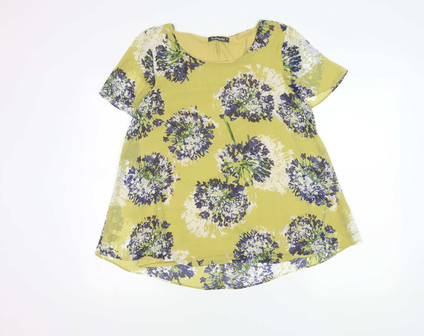 Womens UK Size 12 Bonmarché Multicoloured Basic Blouse