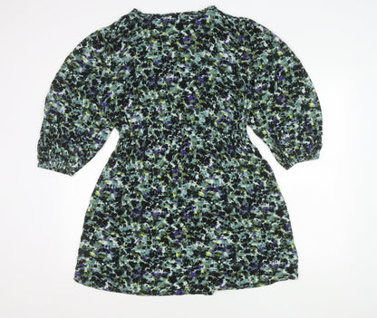 Next Women’s Multicoloured Floral A-Line Short Dress Size 12