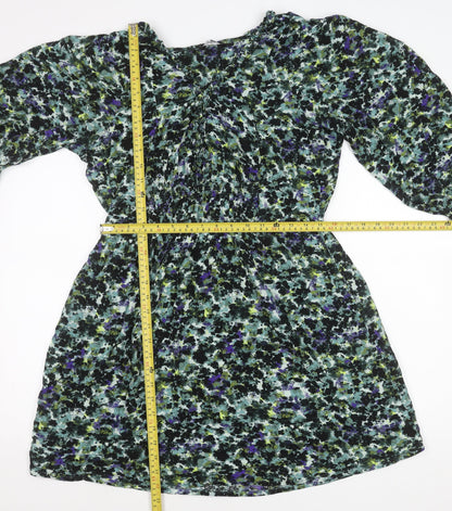Next Women’s Multicoloured Floral A-Line Short Dress Size 12