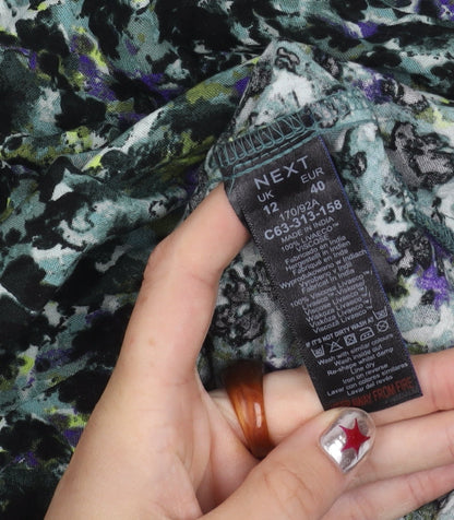 Next Women’s Multicoloured Floral A-Line Short Dress Size 12