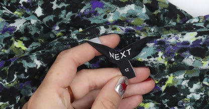 Next Women’s Multicoloured Floral A-Line Short Dress Size 12