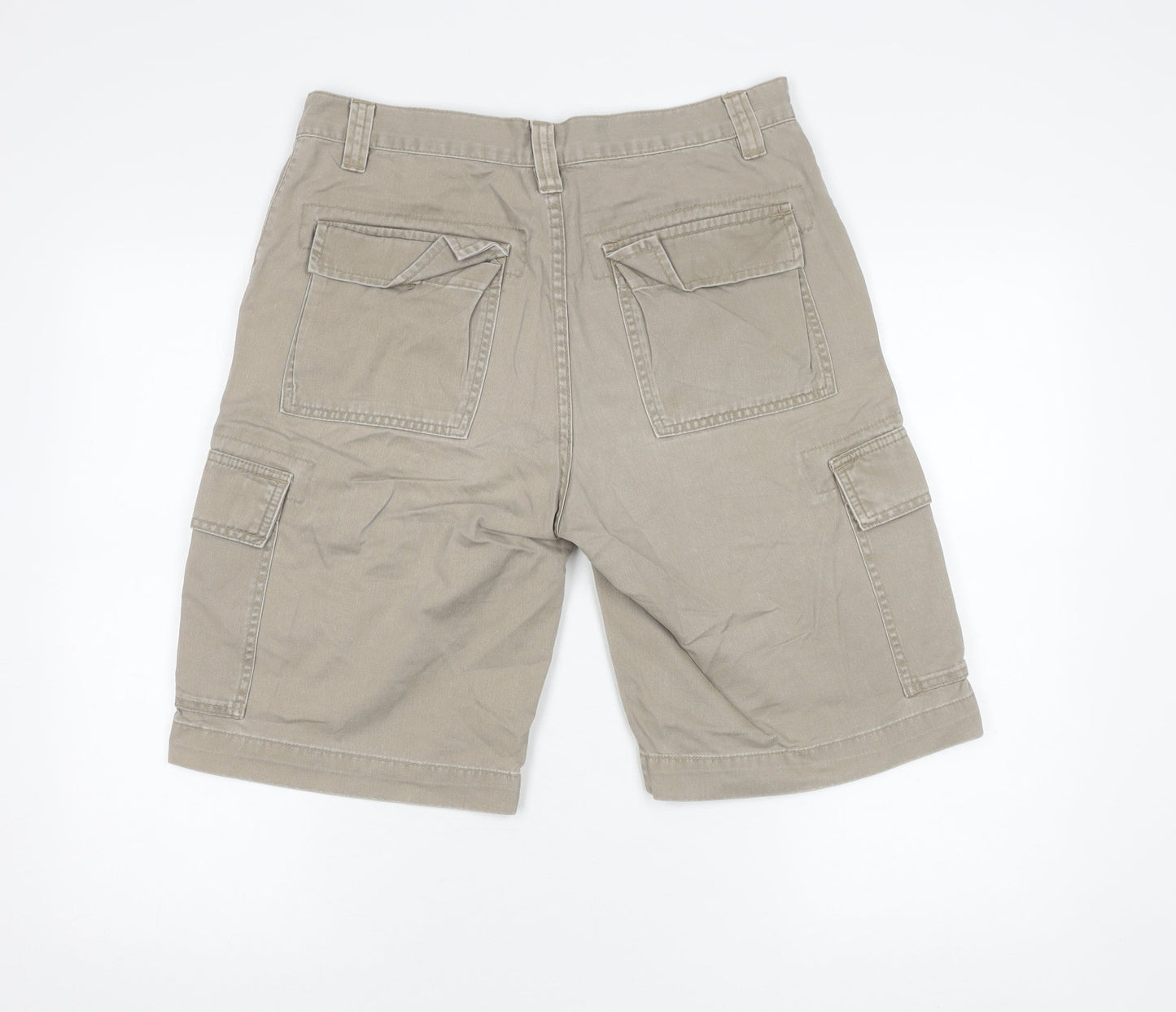 Lee Cooper Men's Beige 32 in Cargo Shorts Cotton Mid Rise