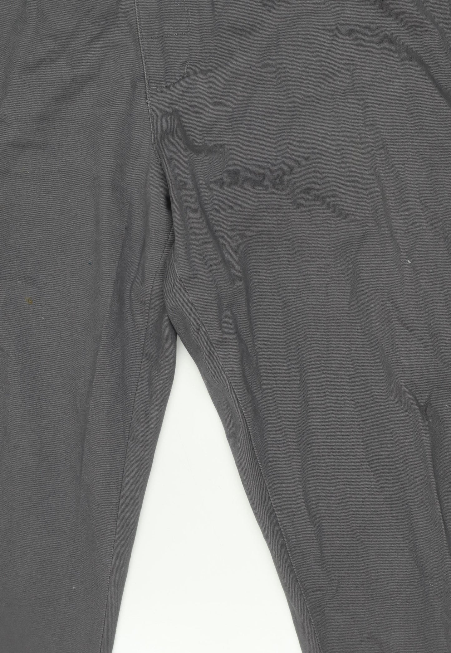 Premier Man Men's Grey 42W 30L Chino Trousers Elastic Waist Casual