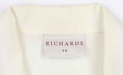 Womens UK Size 14 Richards Ivory Basic Blouse