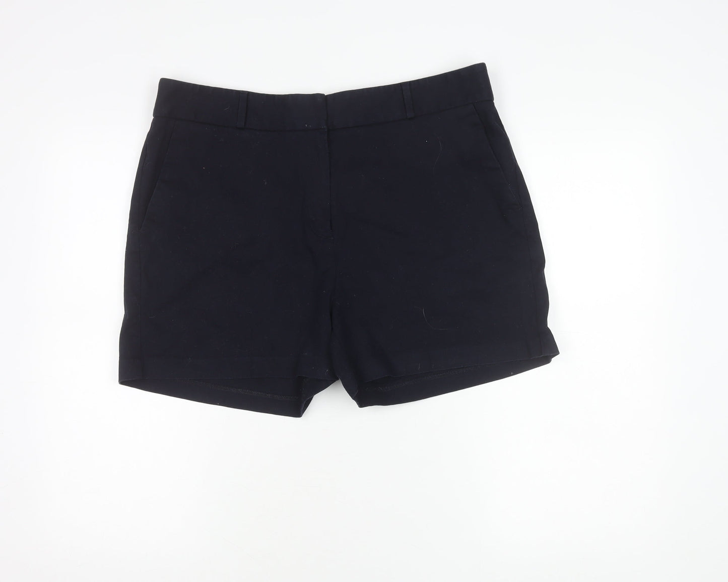 F&F Women’s Black Chino Shorts UK 16 Summer Casual Twill