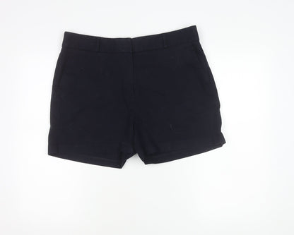 F&F Women’s Black Chino Shorts UK 16 Summer Casual Twill