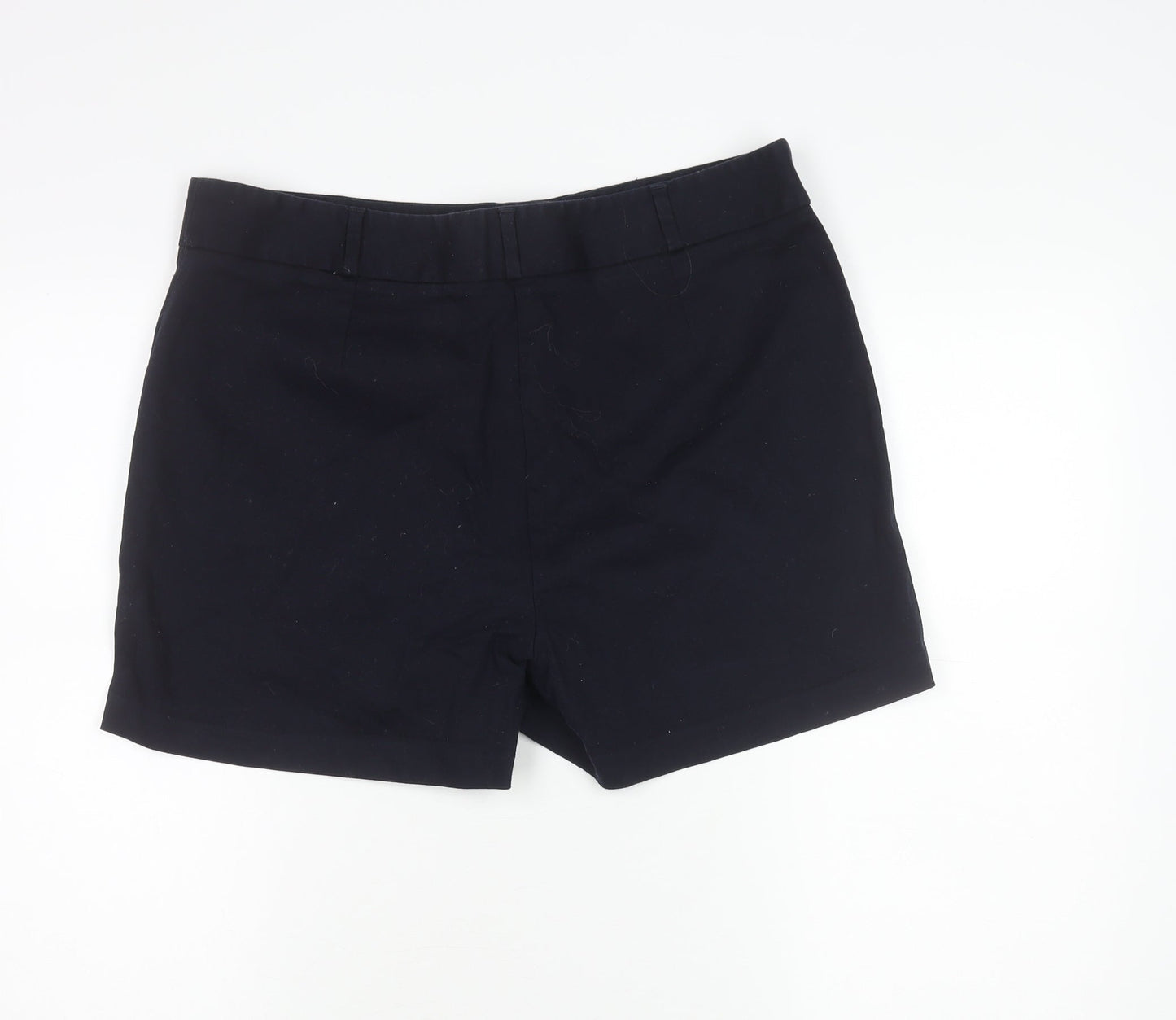 F&F Women’s Black Chino Shorts UK 16 Summer Casual Twill