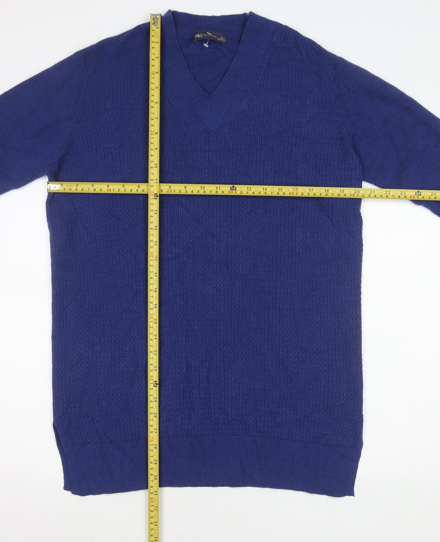 Womens UK Size L Marks and Spencer Blue Pullover Jumper