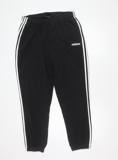 Adidas Women’s Black XL Track Pants Tapered Leg Elastic Waist