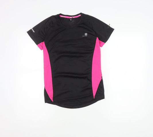 Karrimor Women's Black & Pink Running T-Shirt Size 8 Athletic Fit