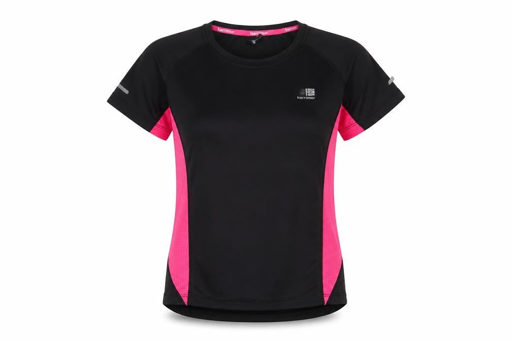 Womens UK Size 8 Karrimor Black Running & JoggingGym & Training T-Shirt