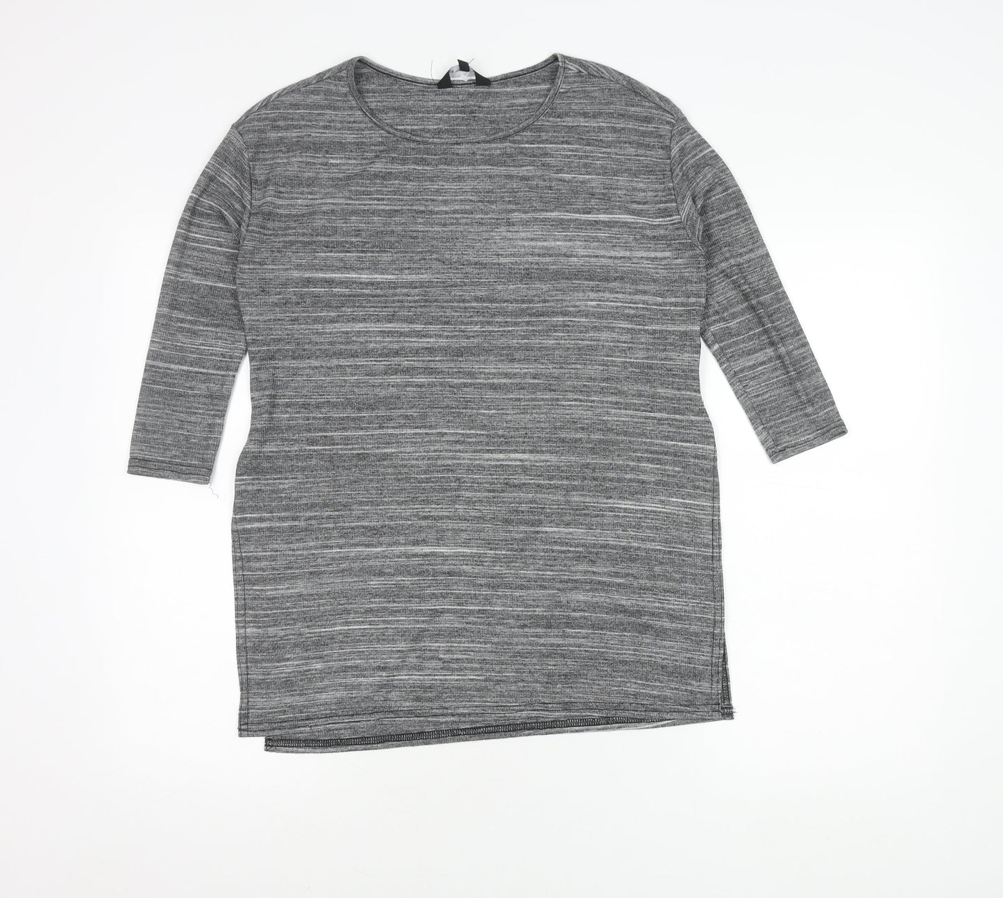 Womens UK Size 10 New Look Grey Basic Tunic