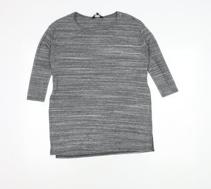 Womens UK Size 10 New Look Grey Basic Tunic