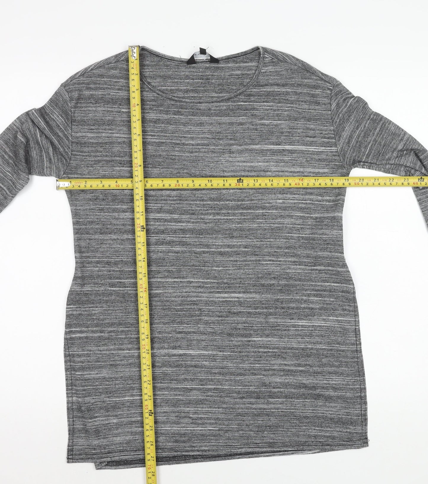 Womens UK Size 10 New Look Grey Basic Tunic
