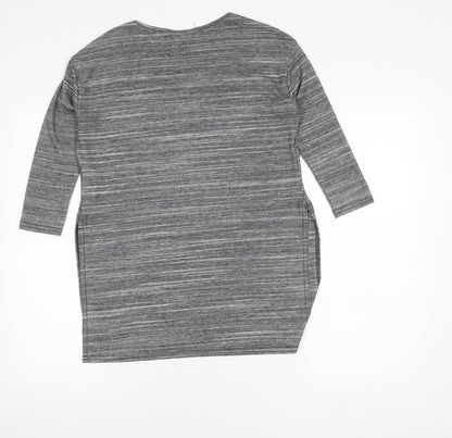Womens UK Size 10 New Look Grey Basic Tunic