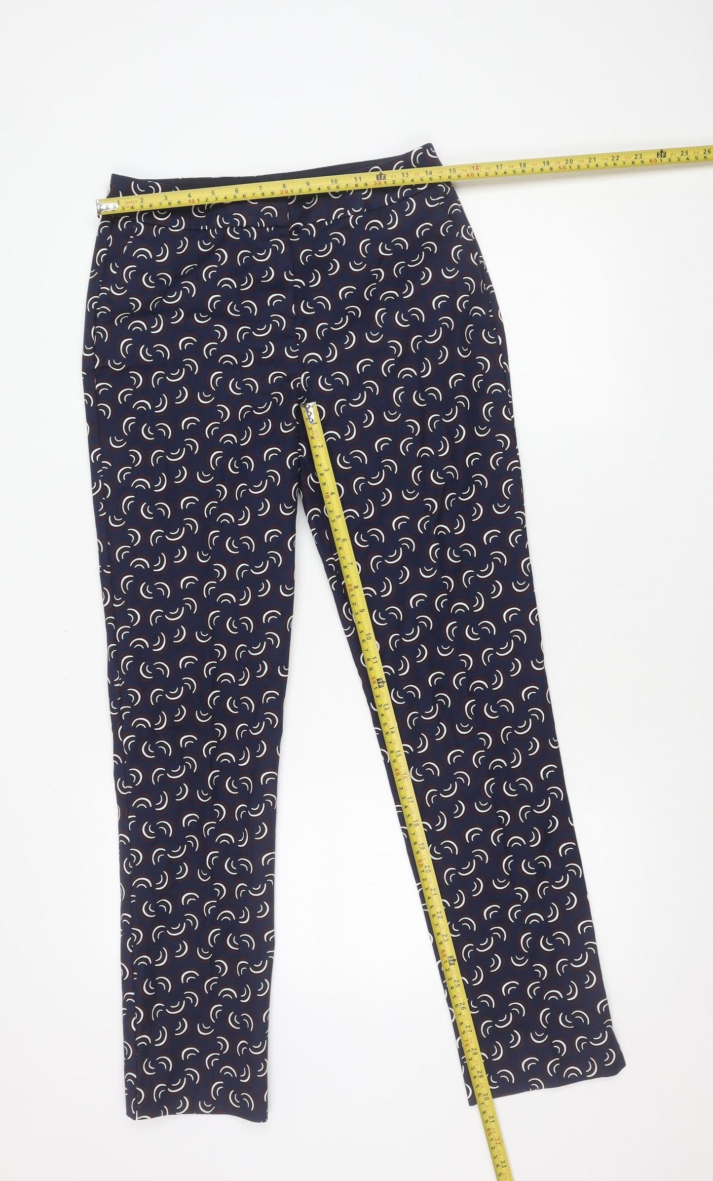 Womens UK Size 10 Boden Slim Fit CasualWorkwear Blue Trousers