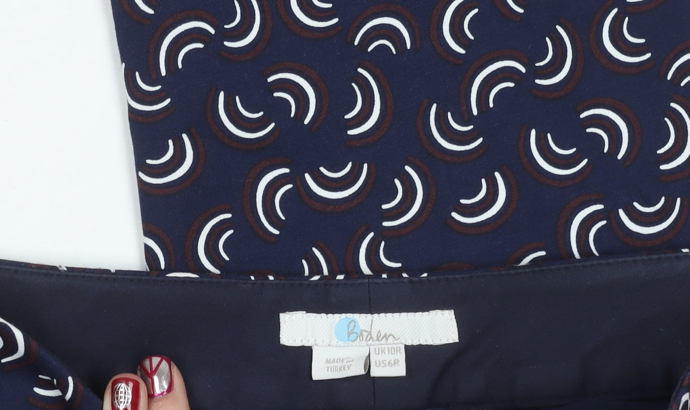 Womens UK Size 10 Boden Slim Fit CasualWorkwear Blue Trousers