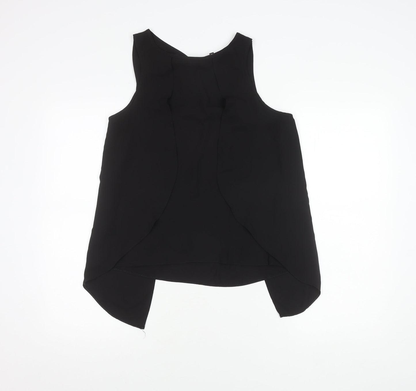 Womens UK Size 12 River Island Black Basic Blouse